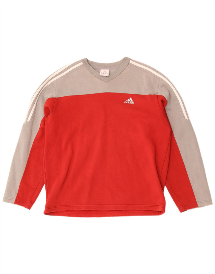 Adidas Hombre Sudadera Jumper UKI 38/40 Medio Rojo Colorblock Algodón