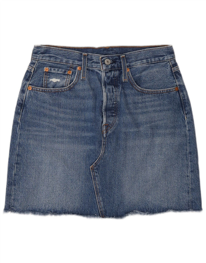 Falda Vaquera Levi's Mujer W28 Algodón Azul Medio