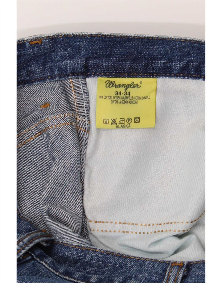 Wrangler Vaqueros rectos para hombre W34 L34 Algodón azul