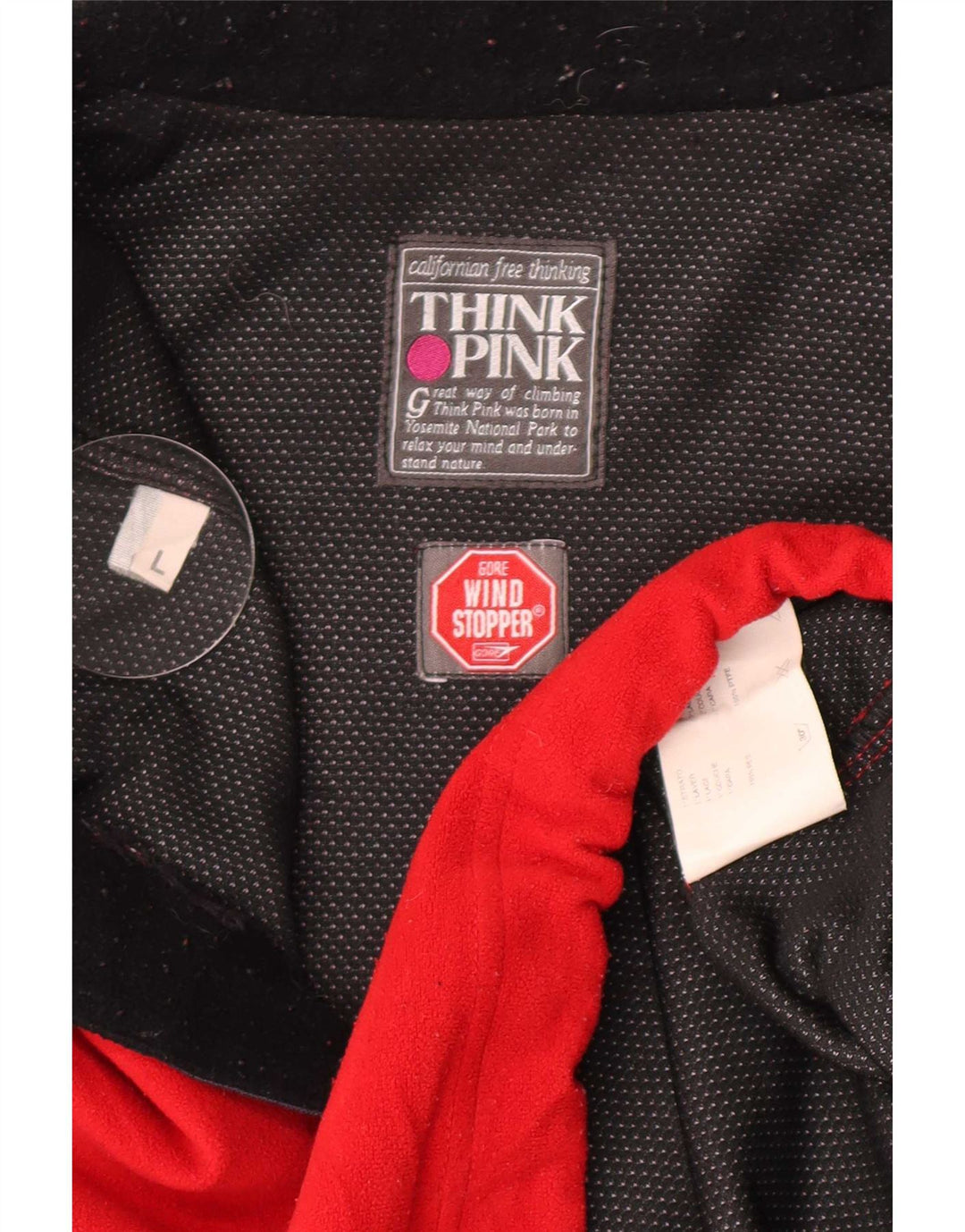 Think Pink Jersey De Forro Polar Con Cremallera Y Cuello Para Hombre Grande Rojo Colorblock Poliéster