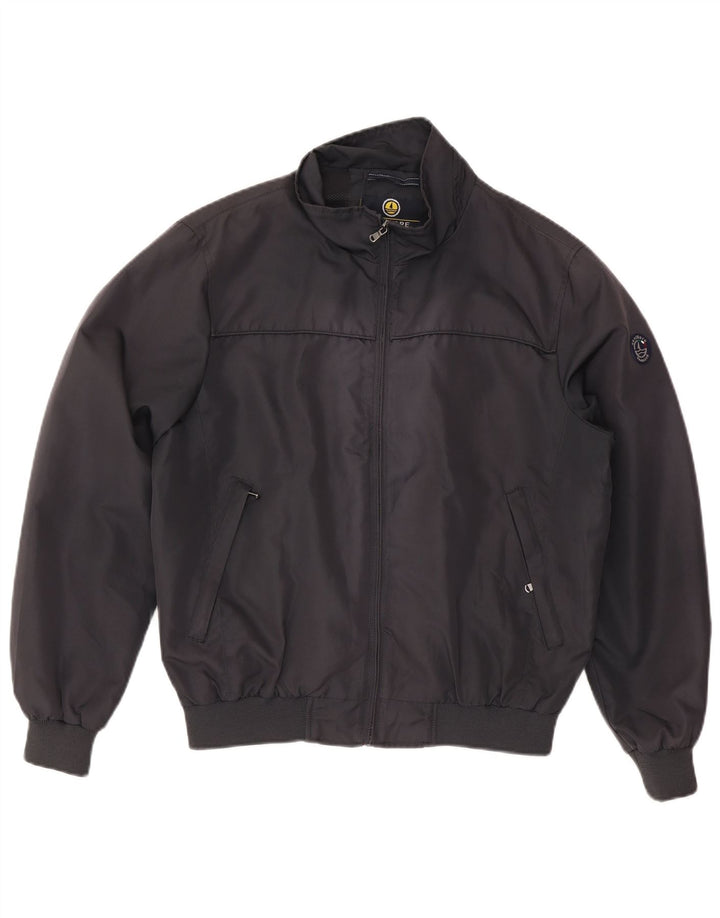 Navigare Chaqueta Bomber para Hombre UK 40 Grande Poliéster Azul Marino