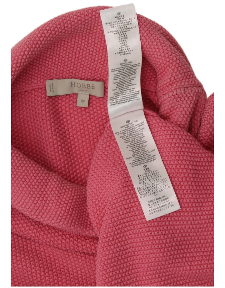 HOBBS Suéter extragrande con cuello vuelto y manga 3/4 para mujer UK 6 XS Rosa