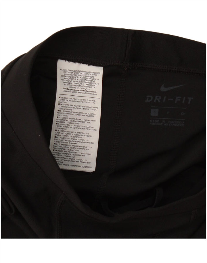 Nike Dri Fit Leggings para hombre, talla pequeña, poliéster negro