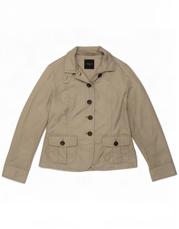 Max Mara - Chaqueta tipo blazer con 4 botones para mujer, talla 40, color beige mediano