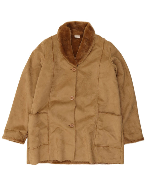 Abrigo Sherpa Classics para mujer ES 40 XL Poliéster beige