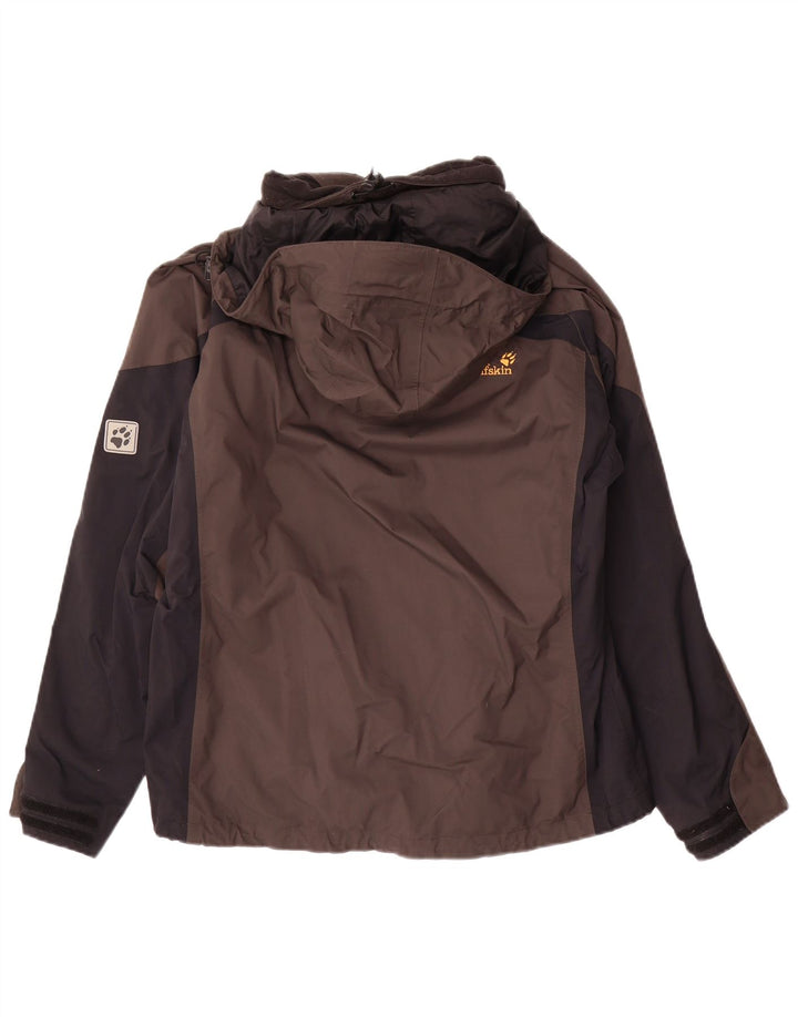 Jack Wolfskin Chaqueta impermeable extragrande para mujer Reino Unido 12/14 Marrón medio