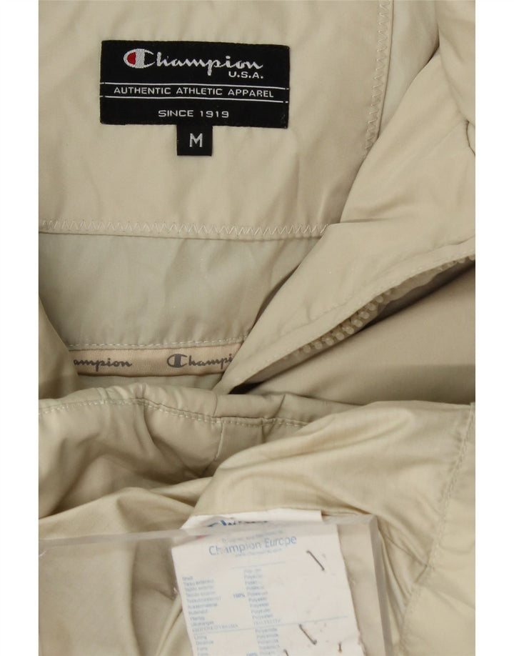 CHAMPION Chaqueta acolchada con capucha para mujer UK 14 Mediana Off White Poliéster