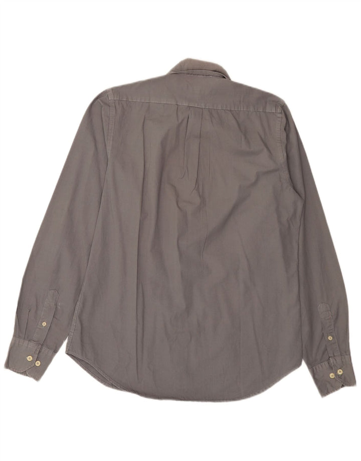 Marina Militare Camisa Hombre Algodón Gris Medio