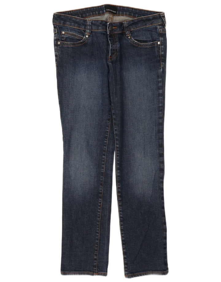 Calvin Klein Vaqueros Slim para Mujer W34 L30 Azul