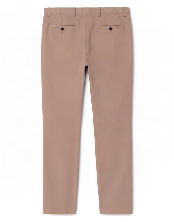 Marks & Spencer Mens Regular Fit Chino Trousers W34 L32 Grey Polyester
