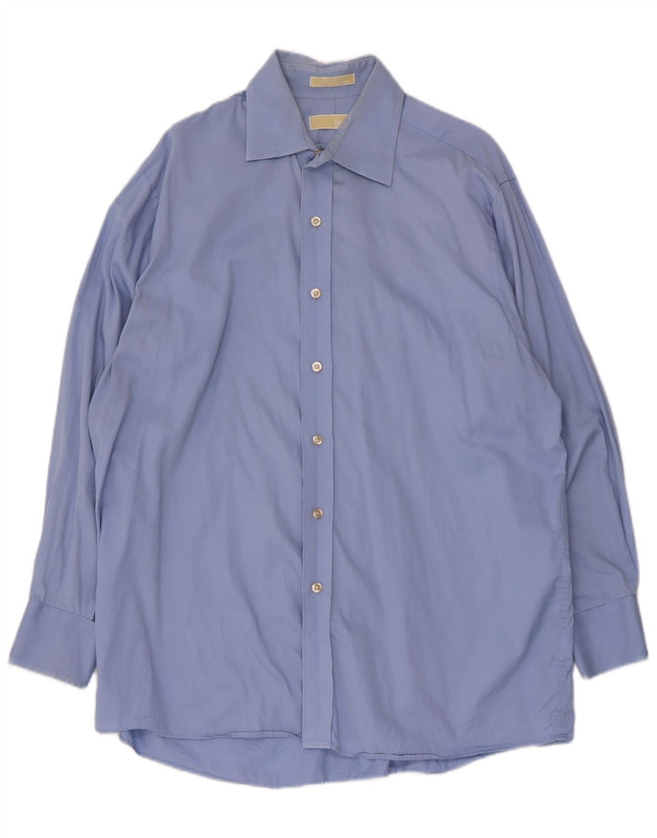 Michael Kors Camisa para hombre Talla 16 1/2 Grande Algodón azul