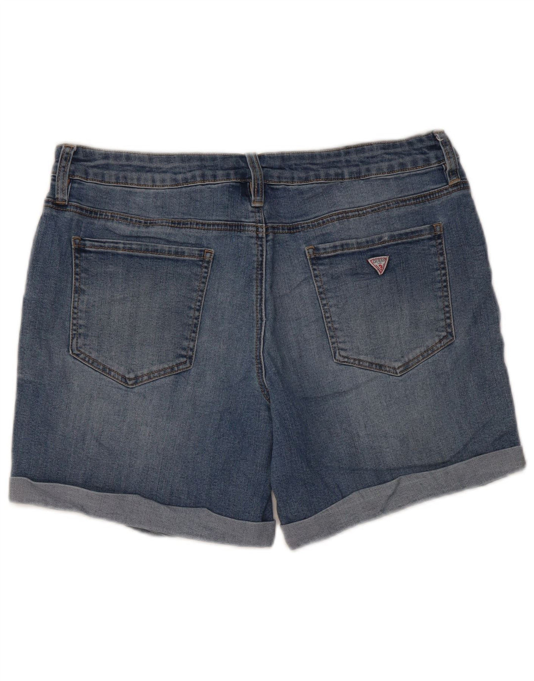 Guess Shorts Vaqueros De Talle Bajo W31 Azul Medio Algodón