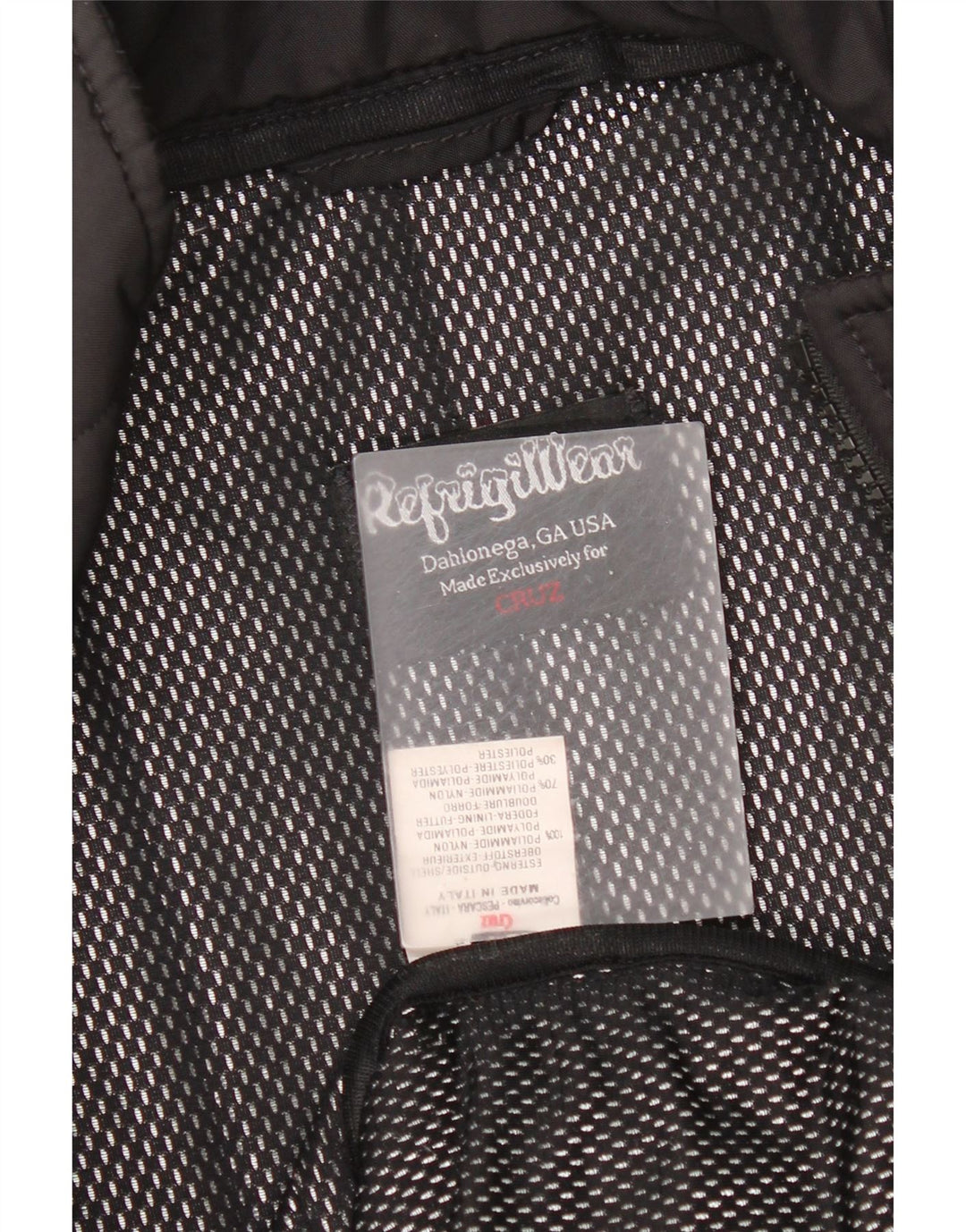 Refrigiwear Chaqueta acolchada Cruz para mujer UK 6 XS Poliamida negra