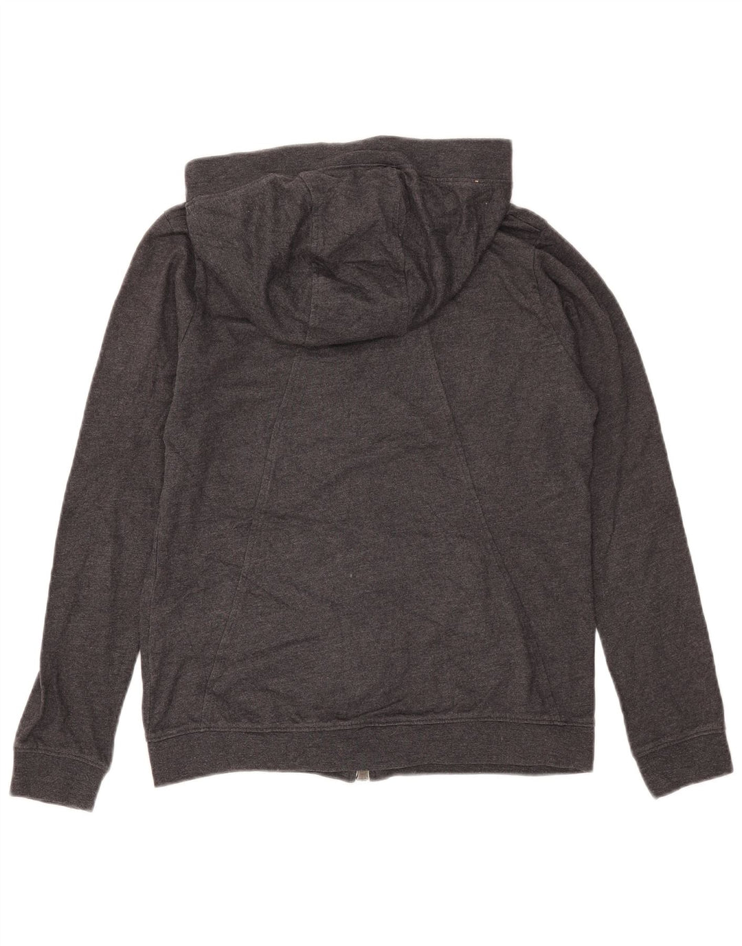 Nike - Sudadera con capucha y cremallera para mujer, talla 40, poliéster gris medio