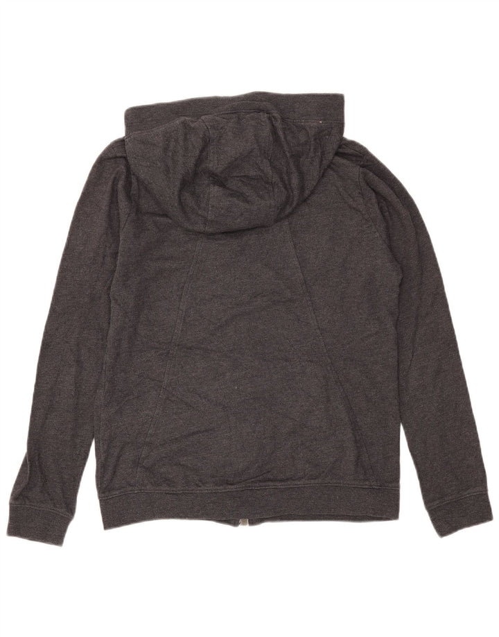 Nike - Sudadera con capucha y cremallera para mujer, talla 40, poliéster gris medio