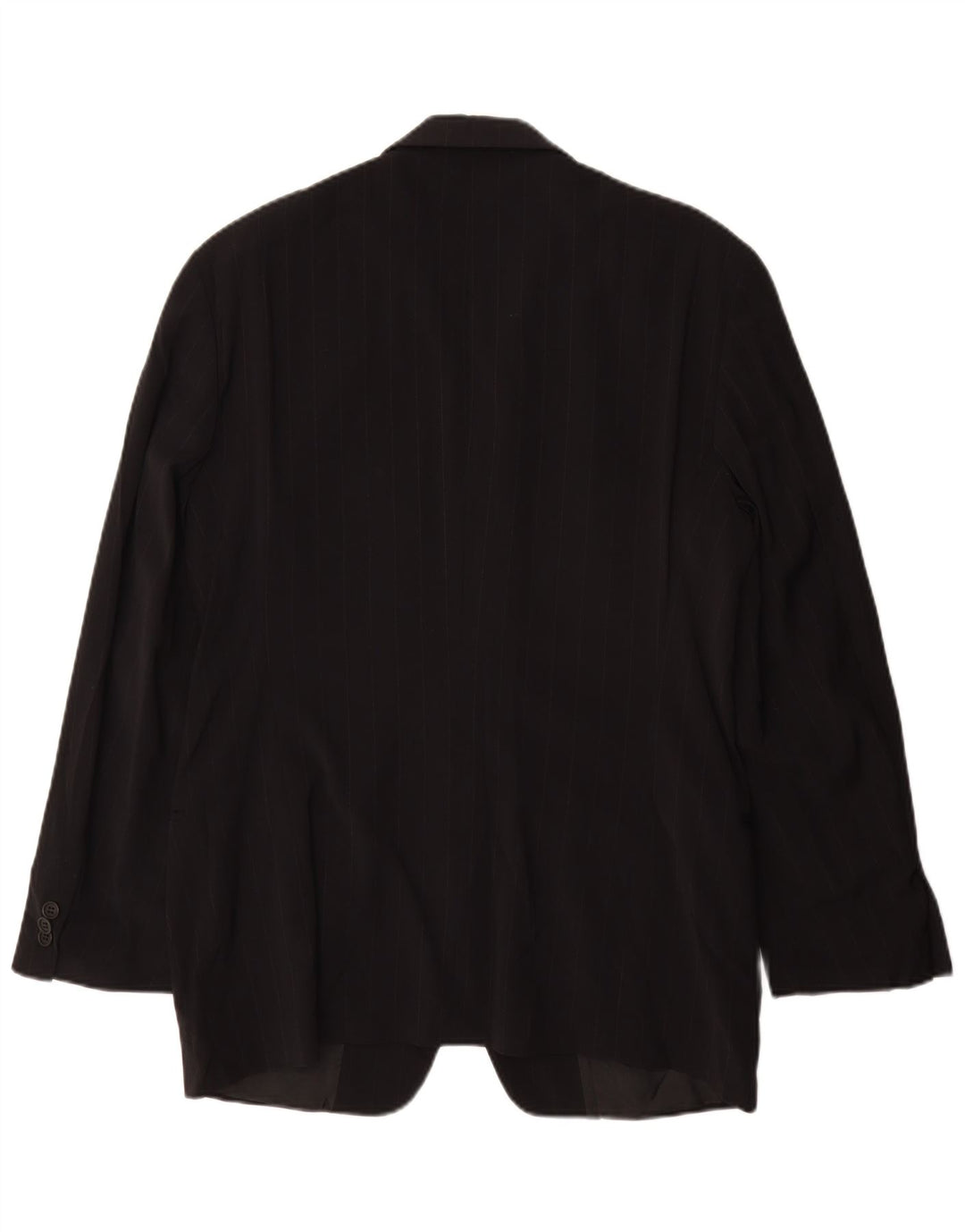 Emporio Armani Chaqueta tipo blazer de 3 botones para hombre IT 48 Mediana negra a rayas