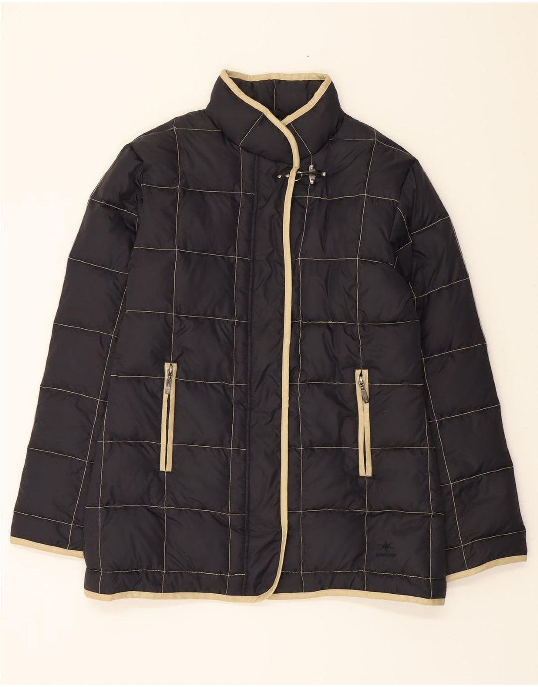 ICEPORT Womens Padded Jacket UK 14 Medium Navy Blue Nylon Vintage Iceport and Second-Hand Iceport from Messina Hembry 