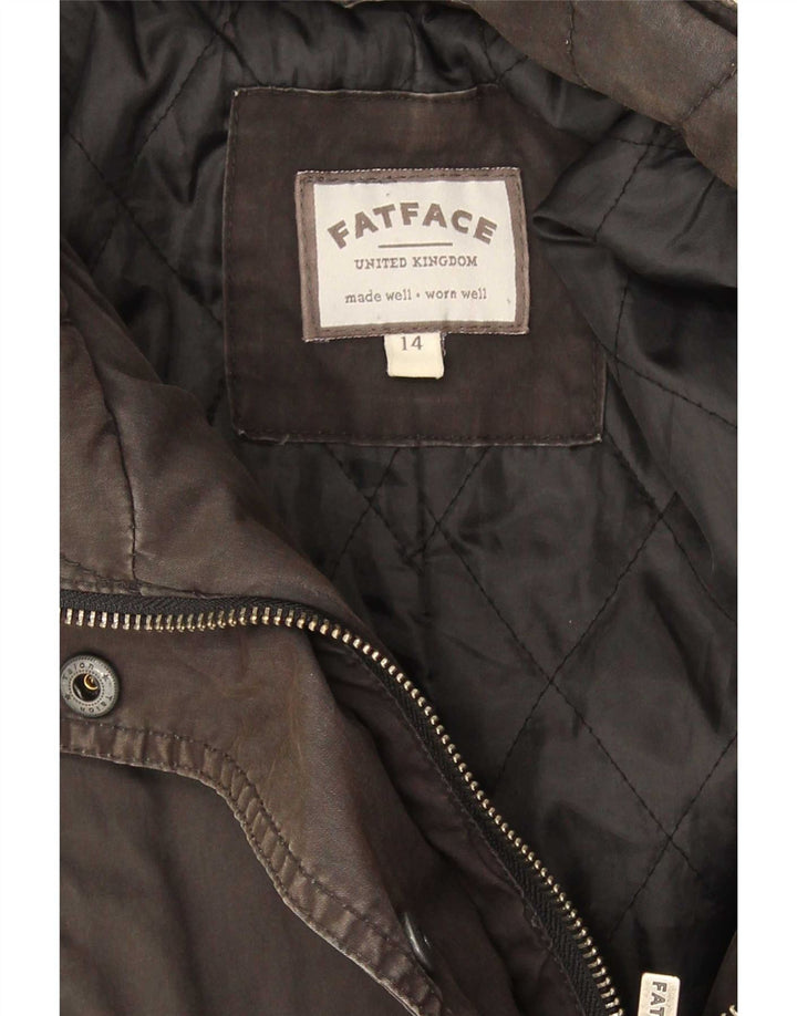 Parka para mujer Fat Face UK 44 Grande Algodón gris