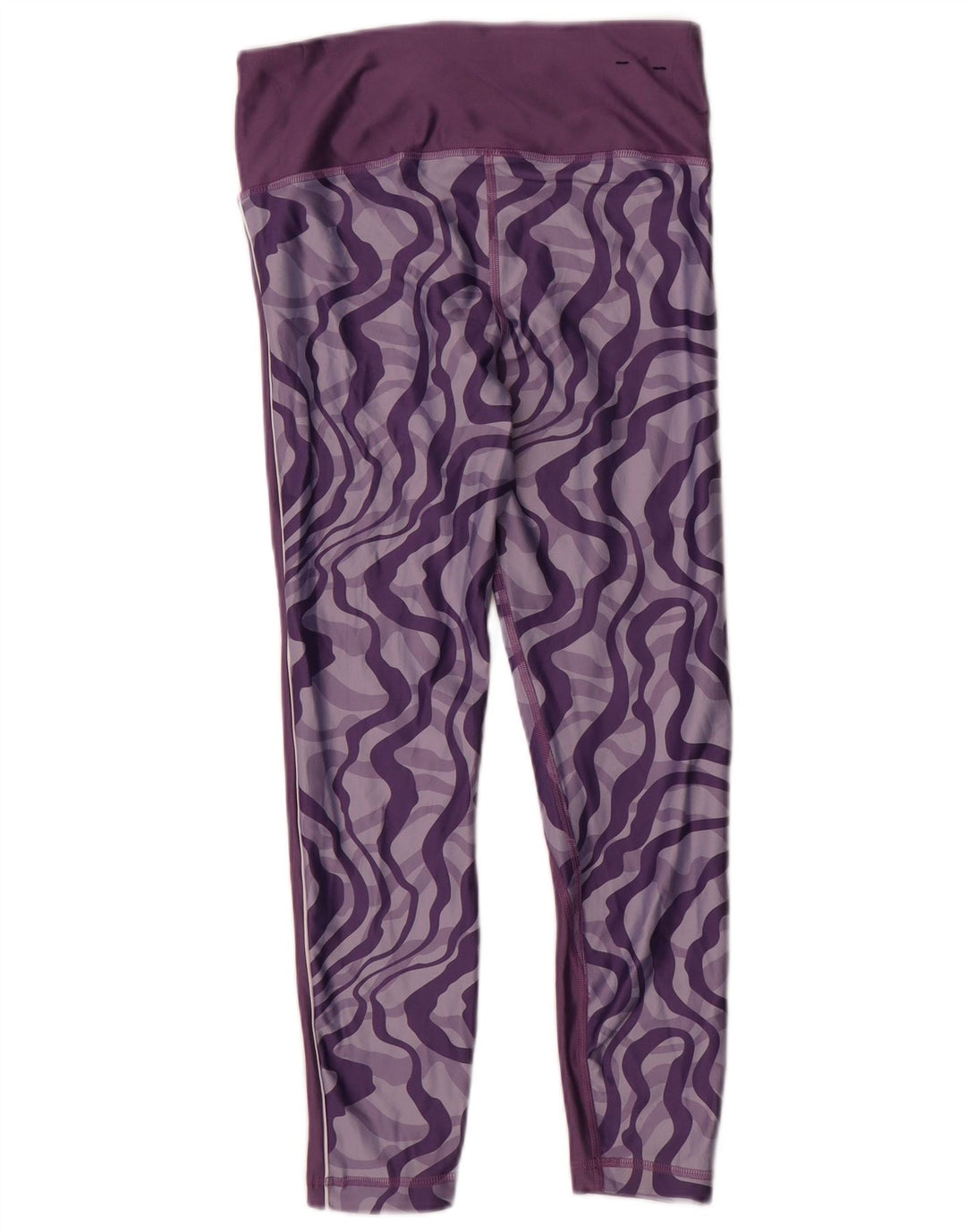 Under Armour Leggings con estampado abstracto Heat Gear para mujer, talla 44, color morado mediano