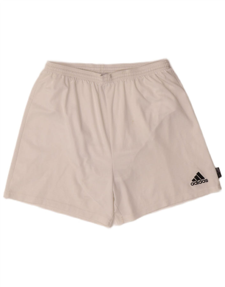 ADIDAS Hombre Climalite Sport Shorts XL Blanco Poliéster