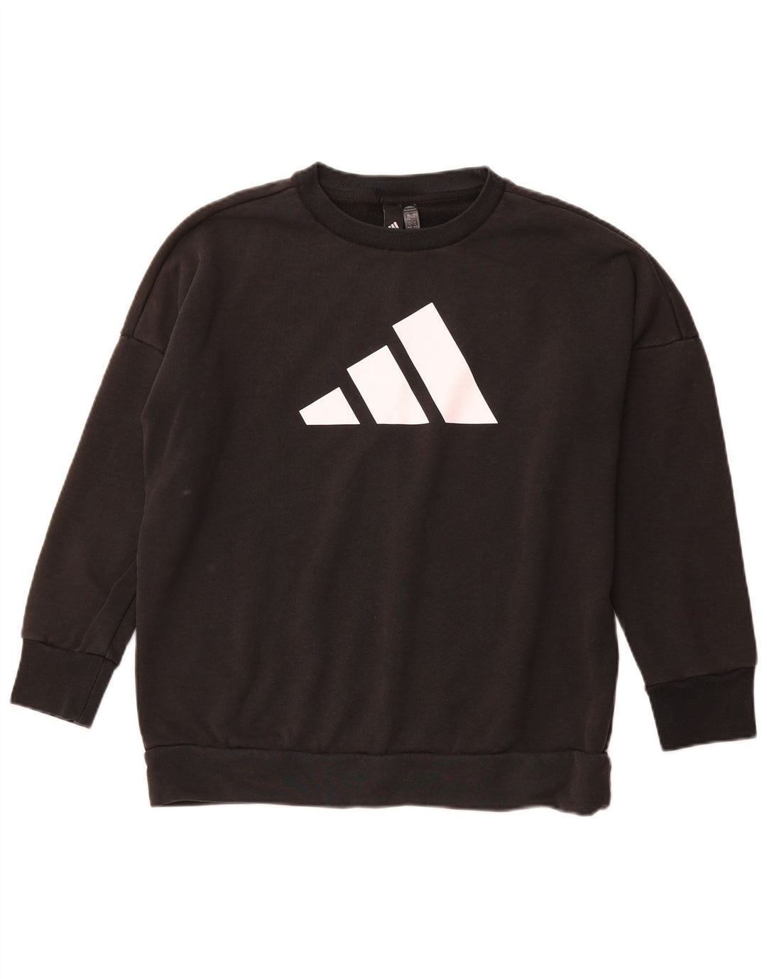 ADIDAS Mujer Primegreen Sudadera de gran tamaño Jumper UK 8/10 Small Negro
