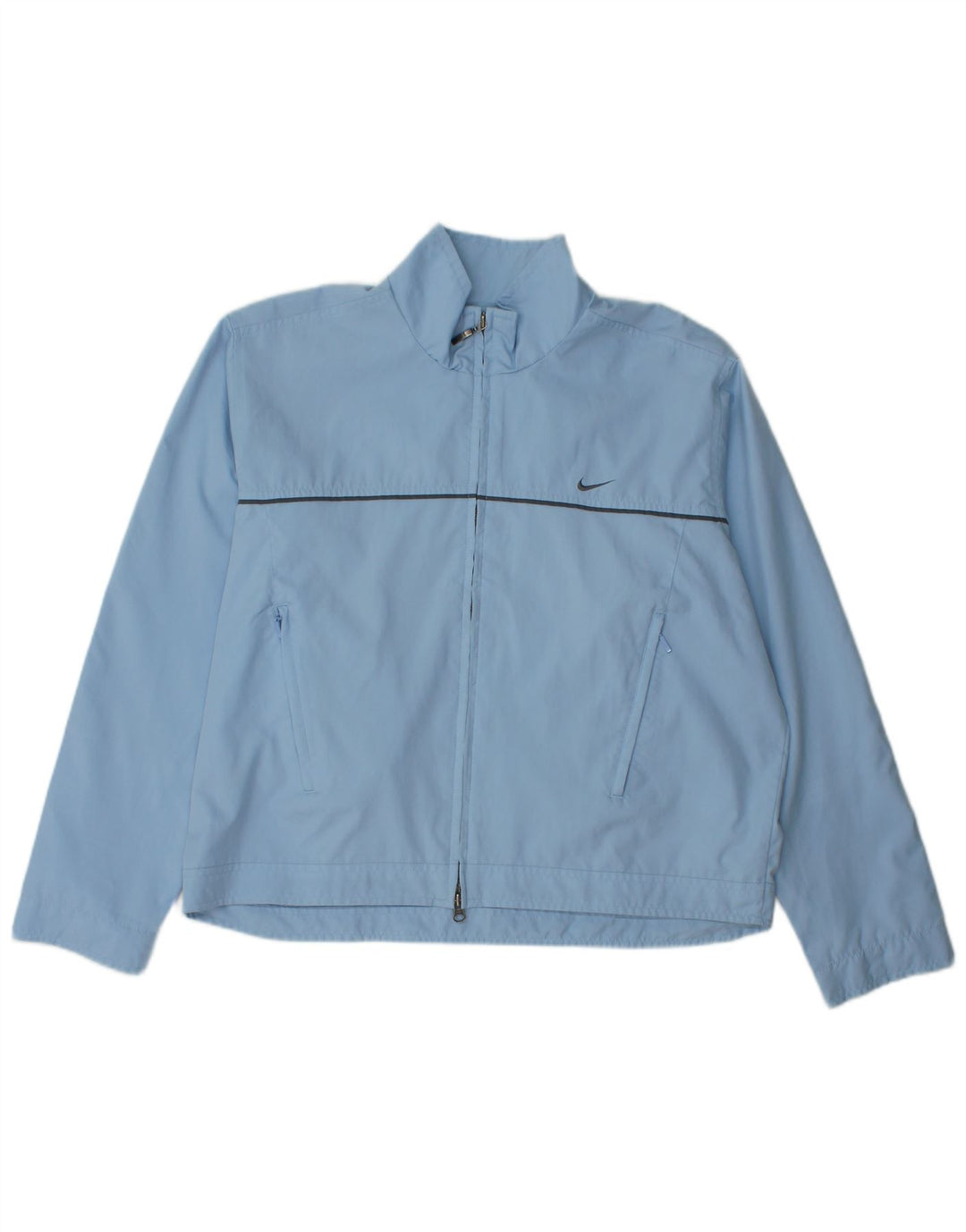 Nike - Chaqueta de chándal extragrande para mujer, talla 12/14, poliéster azul grande