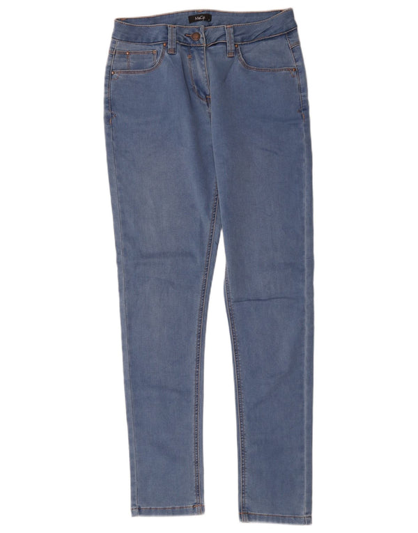 M&Co Vaqueros pitillo para mujer UK 12 Medium W28 L30 Algodón azul