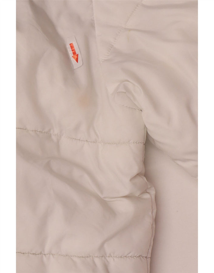 Kappa Chaqueta acolchada para hombre UK 40 Large Blanco Colorblock Poliéster