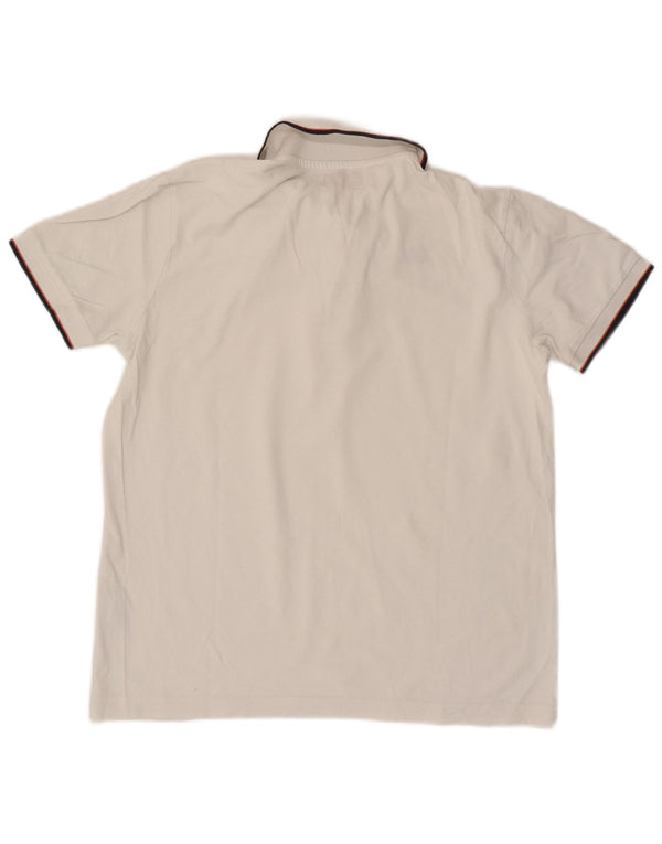 Kappa Polo Hombre Blanco Grande