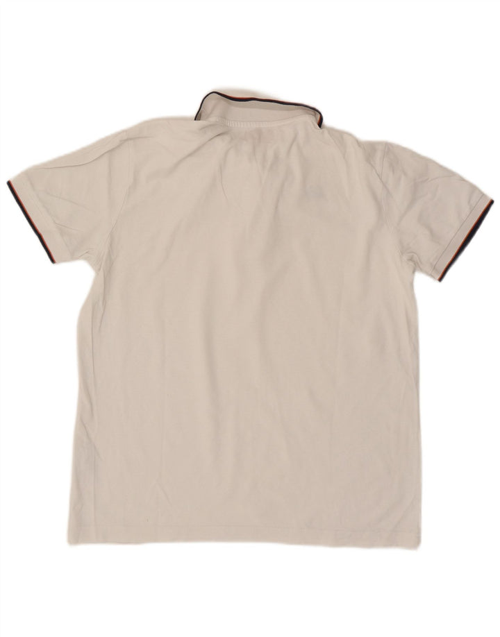 Kappa Polo Hombre Blanco Grande