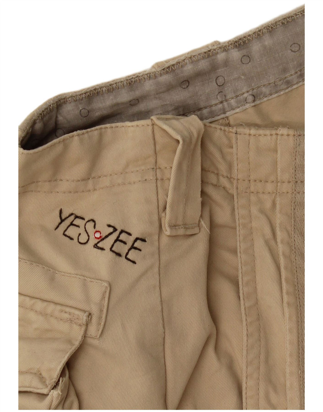 YES ZEE Mens Cargo Shorts W30 Medium Beige