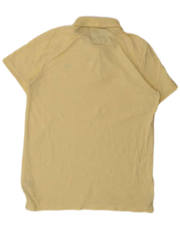 CREW CLOTHING Mens Polo Shirt Large Yellow Cotton