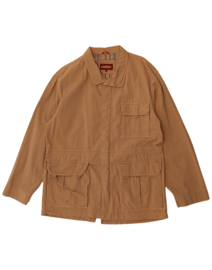Carrera Chaqueta utilitaria para hombre UK 38 Algodón beige medio