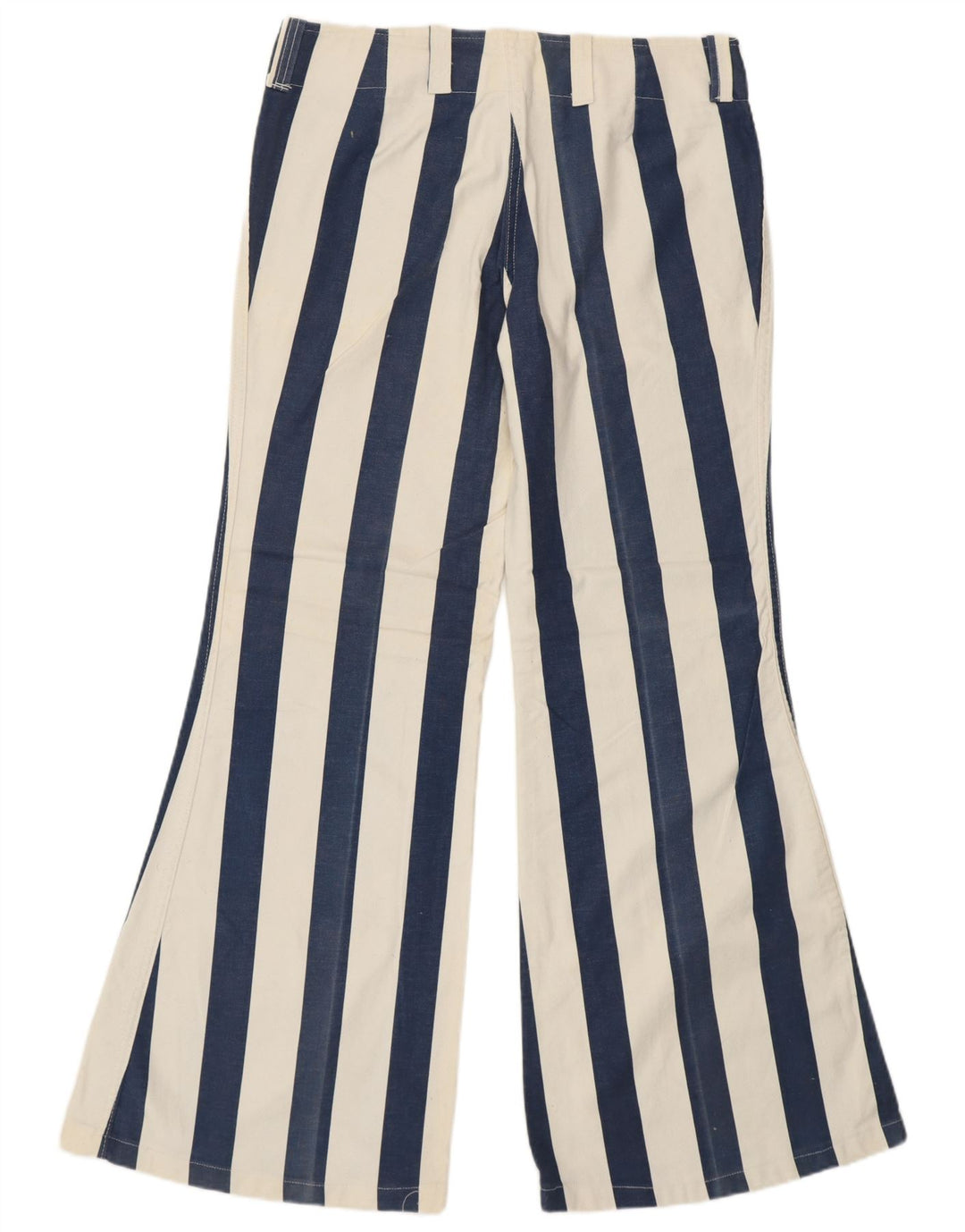 VINTAGE Pantalones casuales de cintura alta para mujer IT 48 XL W34 L31 Azul Retro