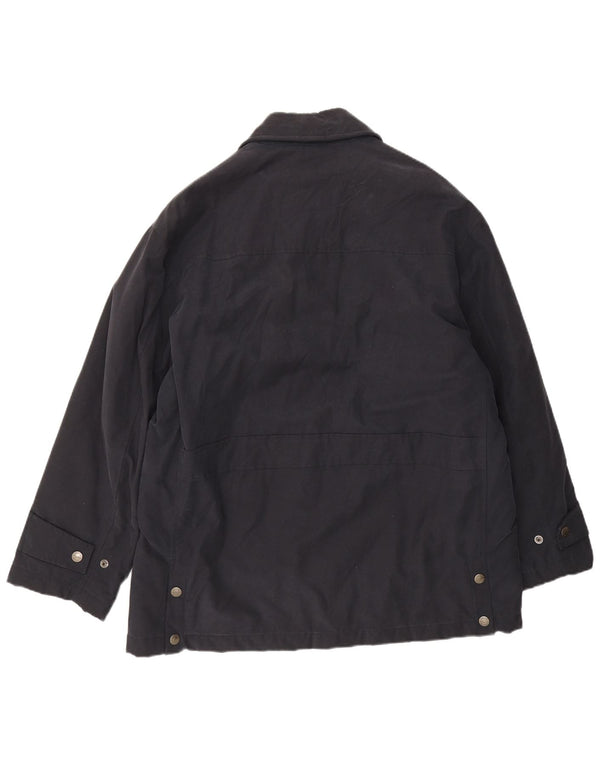 Belfe Chaqueta cortavientos para hombre UK 38 Medium Azul marino Algodón