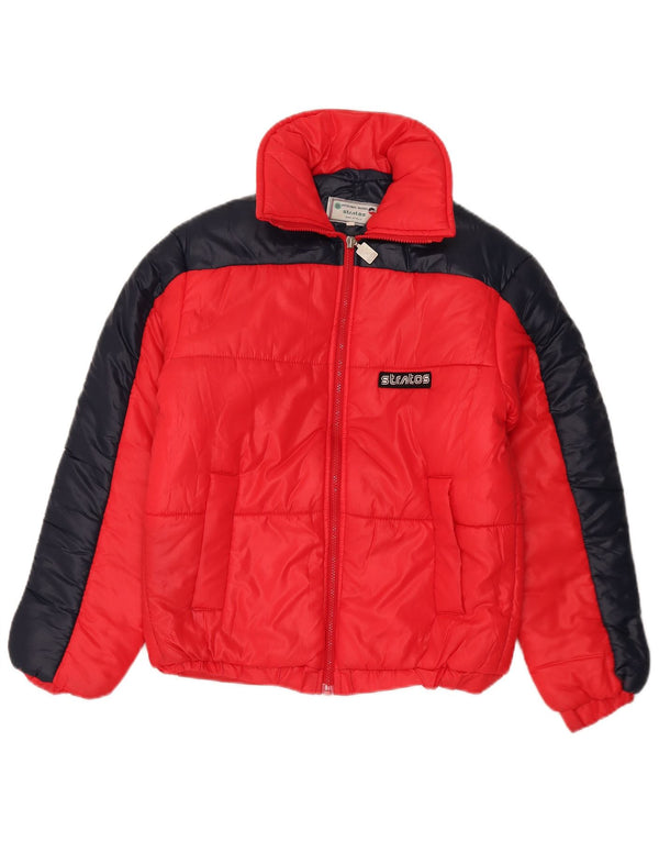 Chaqueta Acolchada Mujer Stratos IT 44 Medium Rojo Colorblock Poliamida