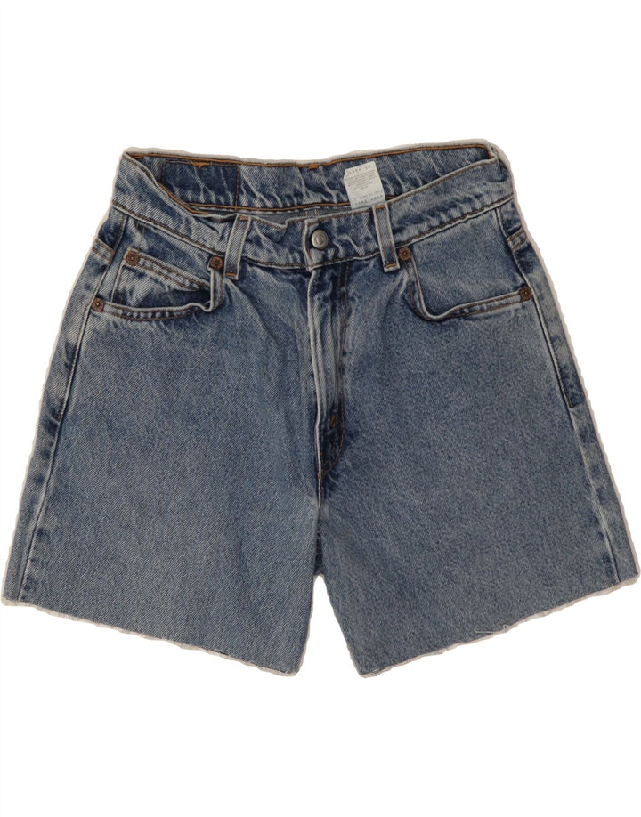 LEVI'S Boys 565 Denim Shorts 13-14 Years W27 Blue Vintage Levi's and Second-Hand Levi's from Messina Hembry 