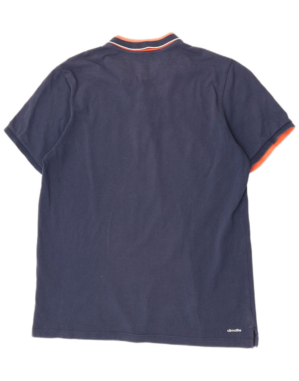 Adidas Hombre Climalite Polo XL Azul Marino Colorblock Algodón