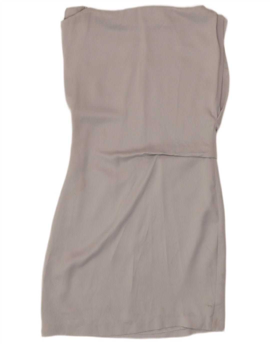 Reiss Vestido tubo sin mangas para mujer UK 42 Poliéster gris medio