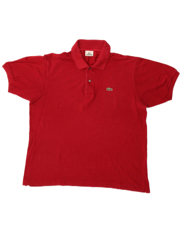 Polo Lacoste para hombre talla 5 grande algodón rojo
