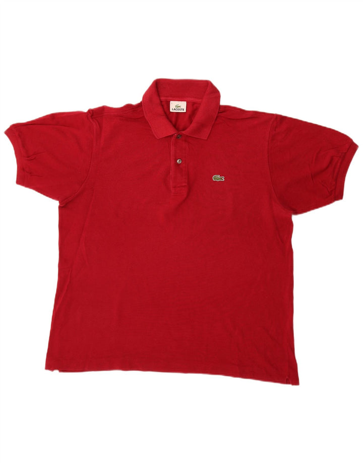 Polo Lacoste para hombre talla 5 grande algodón rojo