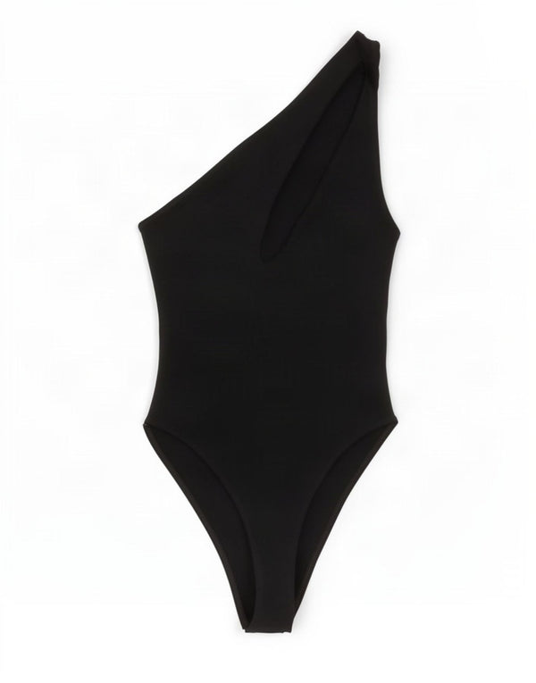 Body Zara Mujer UK 8 Small Algodón Negro