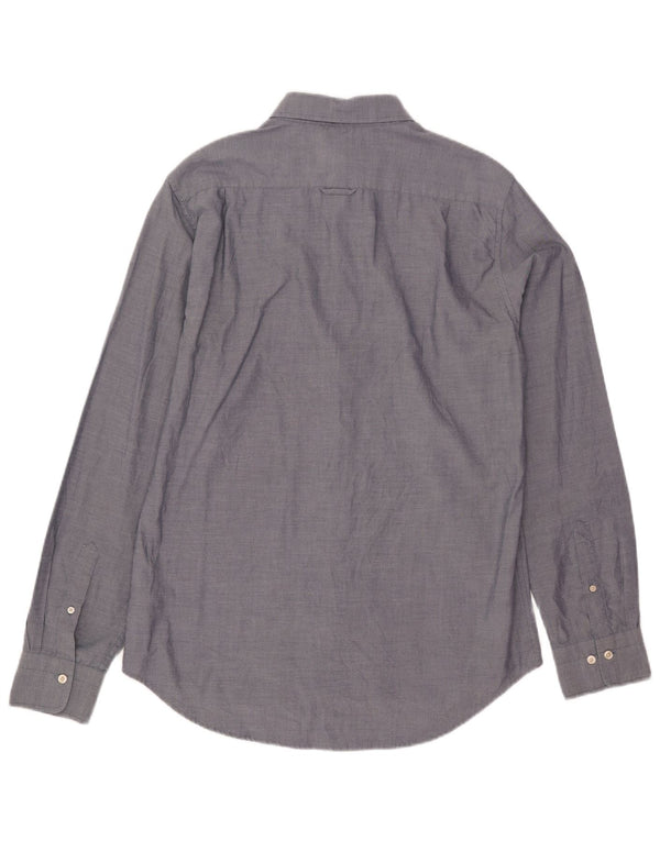 Camisa Gant Slim para hombre talla 41/42 16 1/2 grande algodón azul