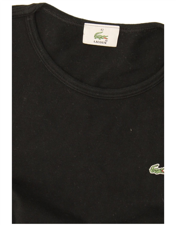 Camiseta Lacoste Mujer Top Talla 42 Grande Negro