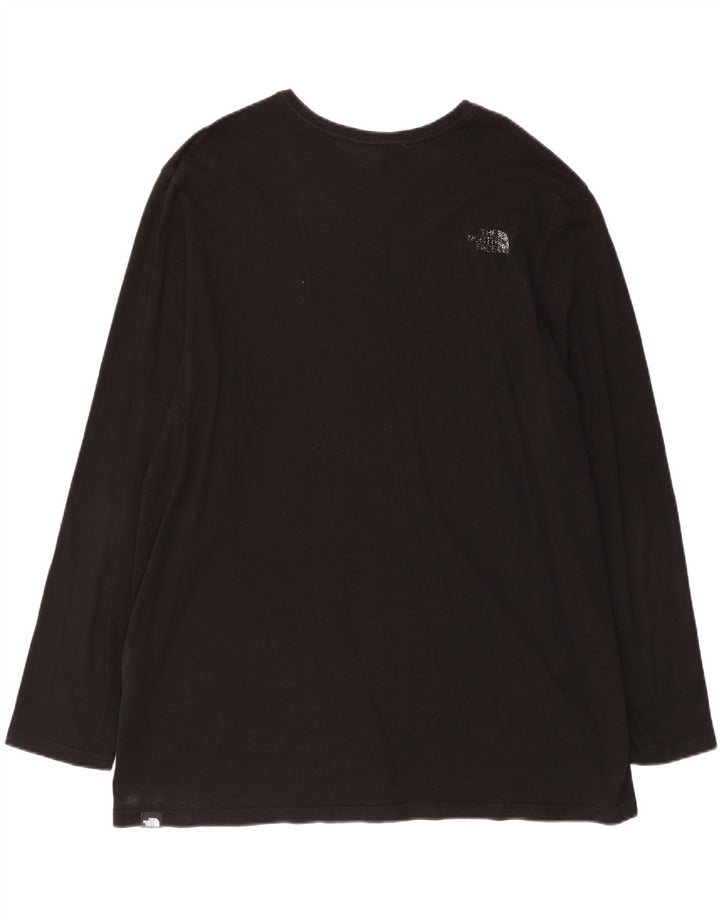 The North Face Camiseta Hombre Manga Larga 2XL Algodón Negro