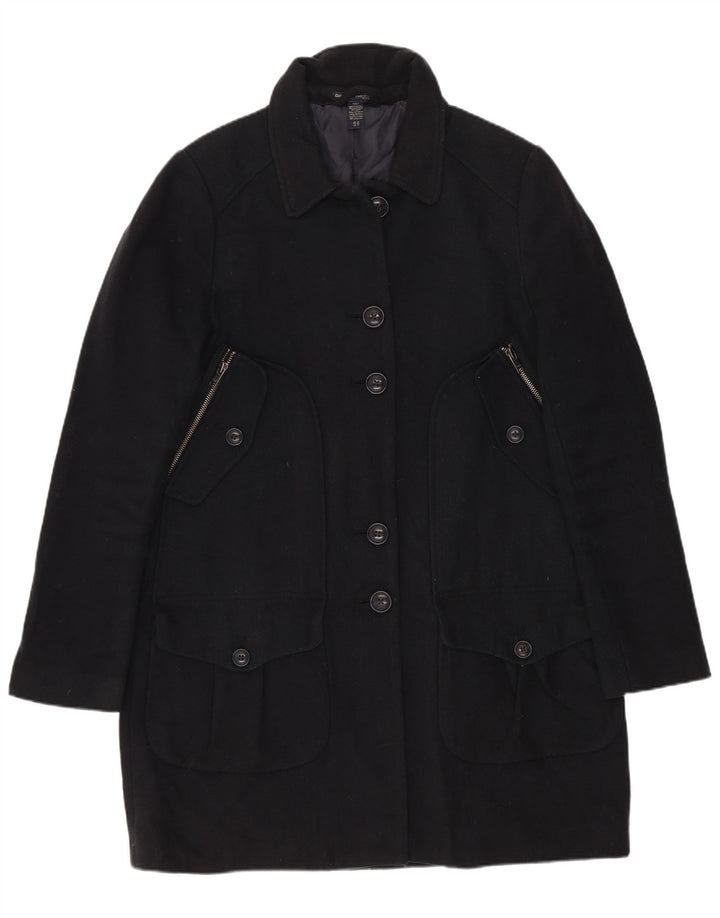 Abrigo Gap para mujer UK 10 Small Lana azul marino