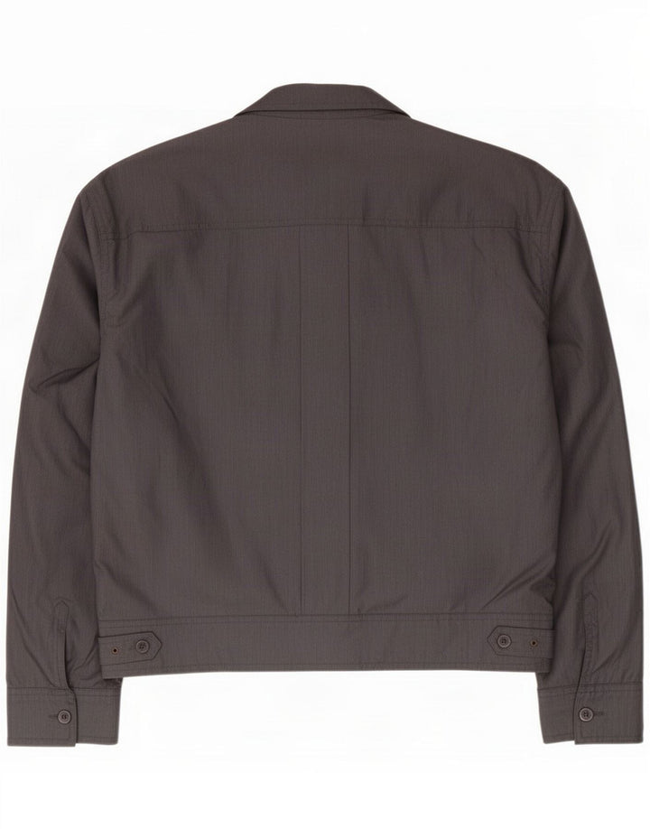 Chaqueta Trussardi con cremallera y ajuste regular para hombre UK 36 Small Grey Poliéster