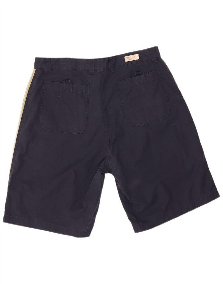 Pantalones cortos informales para hombre Fat Face Large W34 Poliéster con bloques de color azul marino