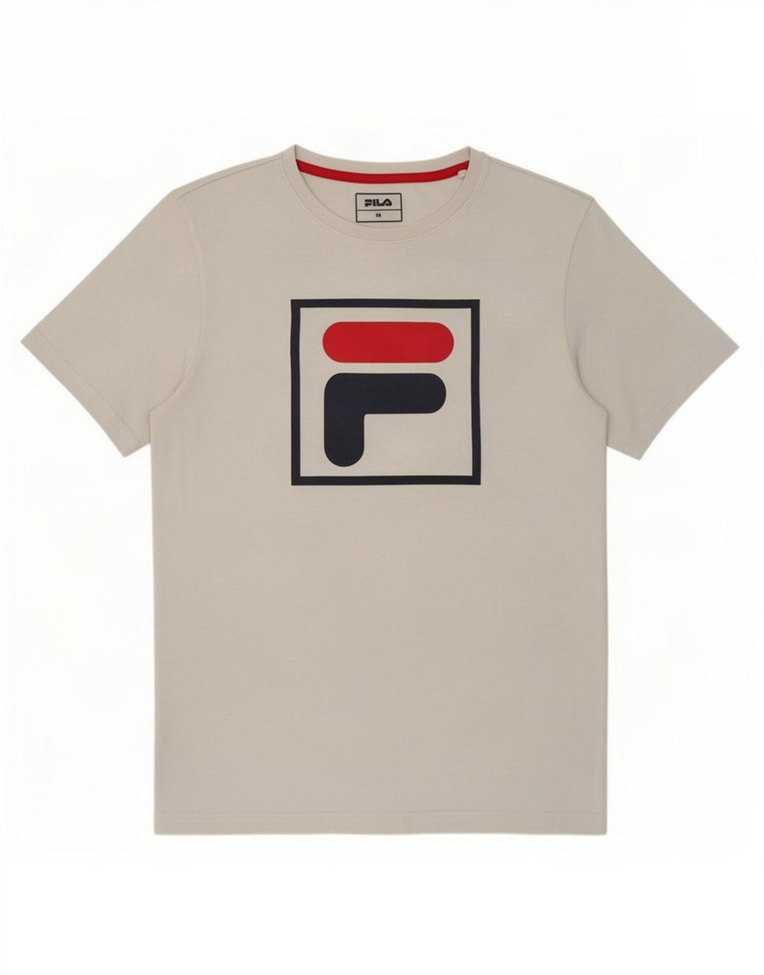 Fila Camiseta gráfica para hombre Top Medium White Cotton