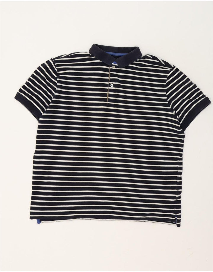 Polo Massimo Dutti Hombre Rayas Azul Marino Grande